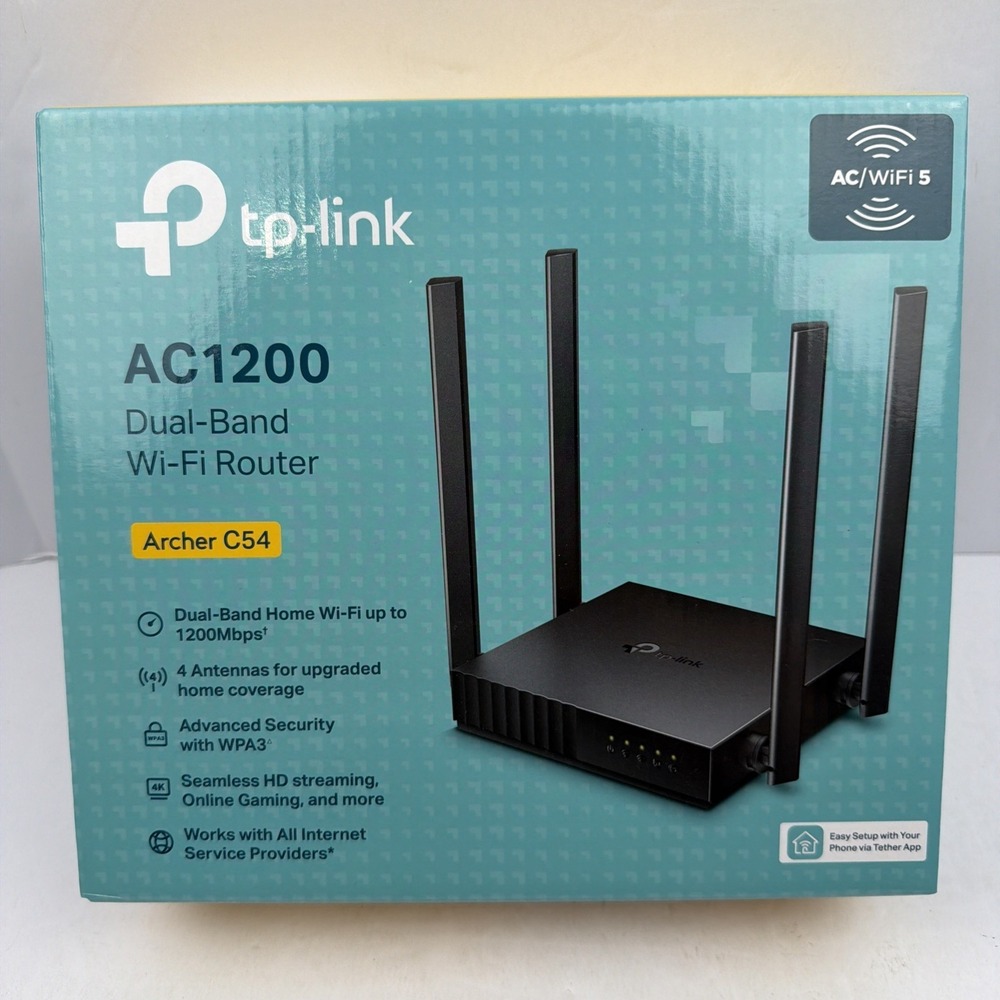 TP-LINK Archer C54 AC1200 Dual-Band MU-MIMO Wi-Fi 5 Router - NOB